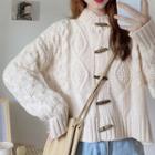 Cable-knit Knitted Cardigan