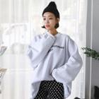Appliqu  Printed Long Sweatshirt