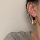 Flower Glaze Alloy Dangle Earring 1 Pair - Gold - One Size