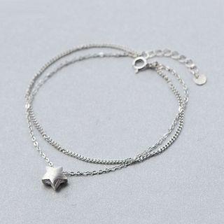 925 Sterling Silver Star Charm Bracelet