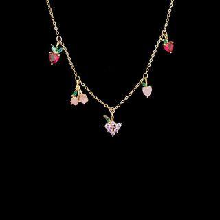 Fruit Faux Crystal Alloy Necklace (various Designs) / Set