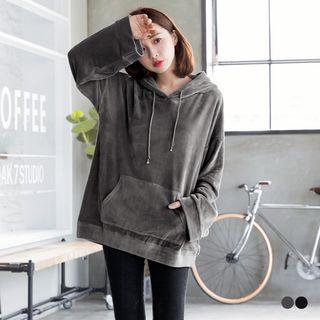 Velvet Oversized Hoodie