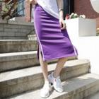 Contrast-trim H-line Skirt