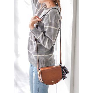 Flap Semicircle Shoulder Bag