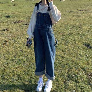 Denim Dungaree Pants / Sweatshirt