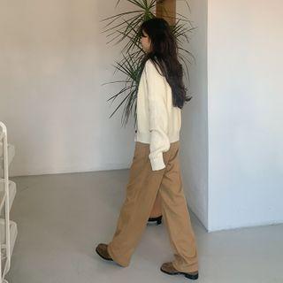 Floor-length Wide Dress Pants