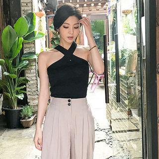 High-rise Wide-leg Pants