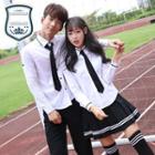 Set: Shirt + Neck Tie + Pleated Skirt / Pants