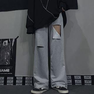 Cut-out Wide-leg Pants