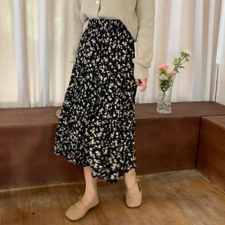 Floral A-line Skirt Skirt - Floral - One Size