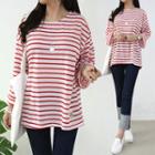 Marine Stripe Loose T-shirt