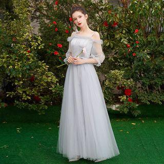 A-line Evening Gown (various Designs) / Cape / Set