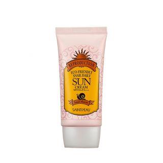 Hongik Skin - Saint Peau Eco-friendly Snail Sun Cream Spf50+ Pa+++ 50g