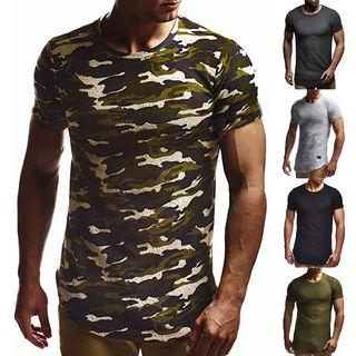 Plain / Camo Long-sleeve T-shirt