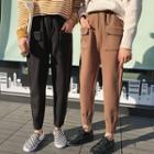Couple Matching Cropped Slim-fit Pants