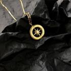 925 Sterling Silver Star Pendant Necklace Gold - One Size