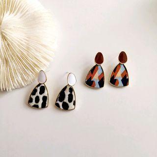 Colour Block Drop Earring