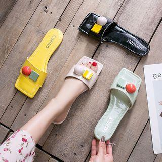 Embellished Square-tie Flats