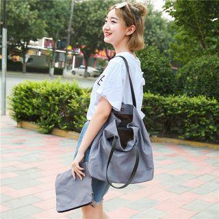 Set: Plain Shopper Bag + Zip Pouch