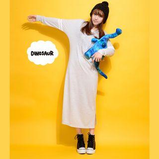 Long-sleeve Midi T-shirt Dress