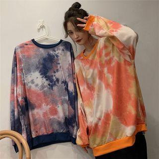Loose-fit Tie-dye Long-sleeve T-shirt