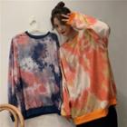 Loose-fit Tie-dye Long-sleeve T-shirt