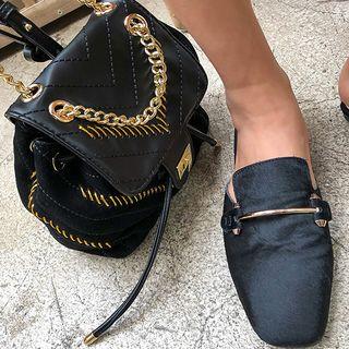 Quilted Faux-suede Backpack