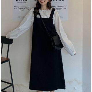 Long-sleeve Plain Blouse / Plain Jumper Dress