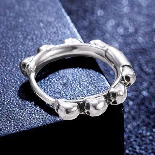 Skull Hoop Earring
