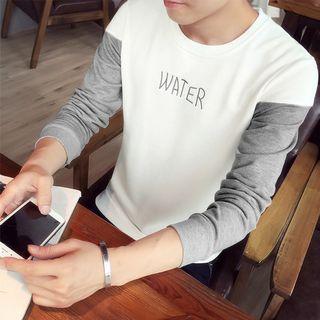Panel Embroidered Sweatshirt