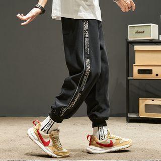 Lettering Loose Fit Jogger Pants