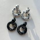 Paint-splatter Hoop Earrings