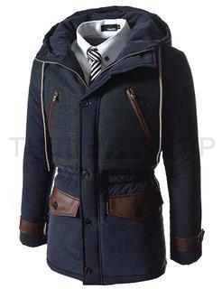 Hooded Drawstring Parka