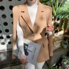 Metal-button Two-way Blazer