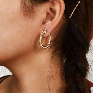 Hoop Clip-on Earring 9004 - 1 Pair - One Size