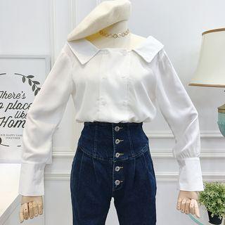 Loose-fit Double-breasted Shirt