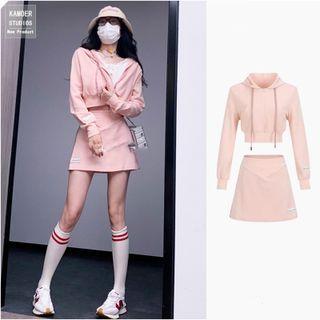 Zip Hoodie / A-line Skirt