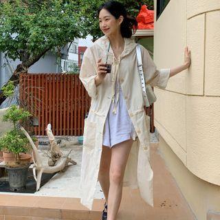 Hooded Longline Raincoat