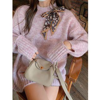 Bow Accent Cut-out Sweater