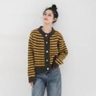 Patchwork Striped Knitted Sweater