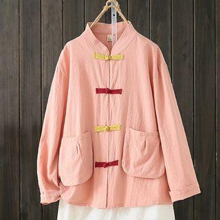 Frog Buttoned Blouse
