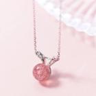 925 Sterling Silver Rabbit Bead Pendant Necklace