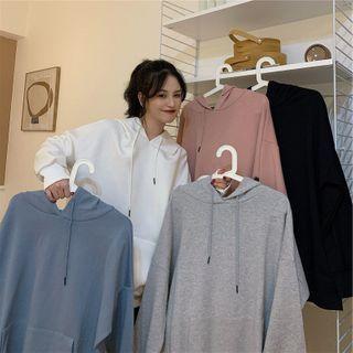 Plain Loose-fit Hoodie - 5 Colors