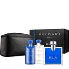 Bvlgari - Blv Pour Homme Eau De Toilette Set: Eau De Toilette 100ml + Shower Gel 75ml + After Shave Blam 75ml + Pouch 1 Pc 4 Pcs