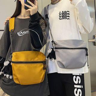 Nylon Plain Crossbody Bag