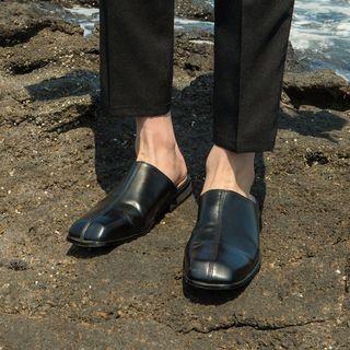 Seam-trim Backless Loafers