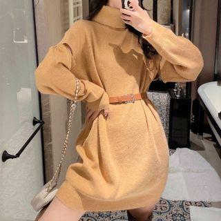 Turtle Neck Sweater Curcumin - One Size