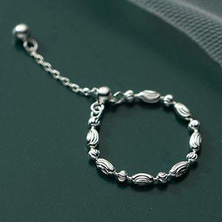 Bead Sterling Silver Bracelet 1 Pc - Silver - One Size