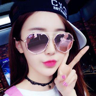 Cut Out Frame Aviator Sunglasses