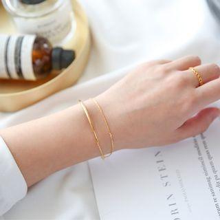 18k Rose Gold Plated Layered Bracelet